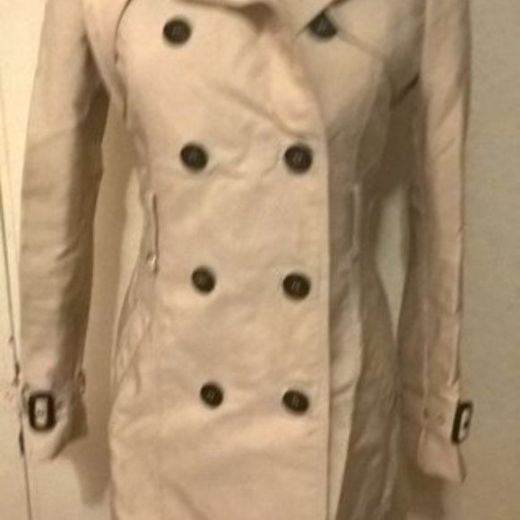 XS ZARA WOMEN BEIGE COAT (EXCELLENT CONDITION) - Picture 1 of 2